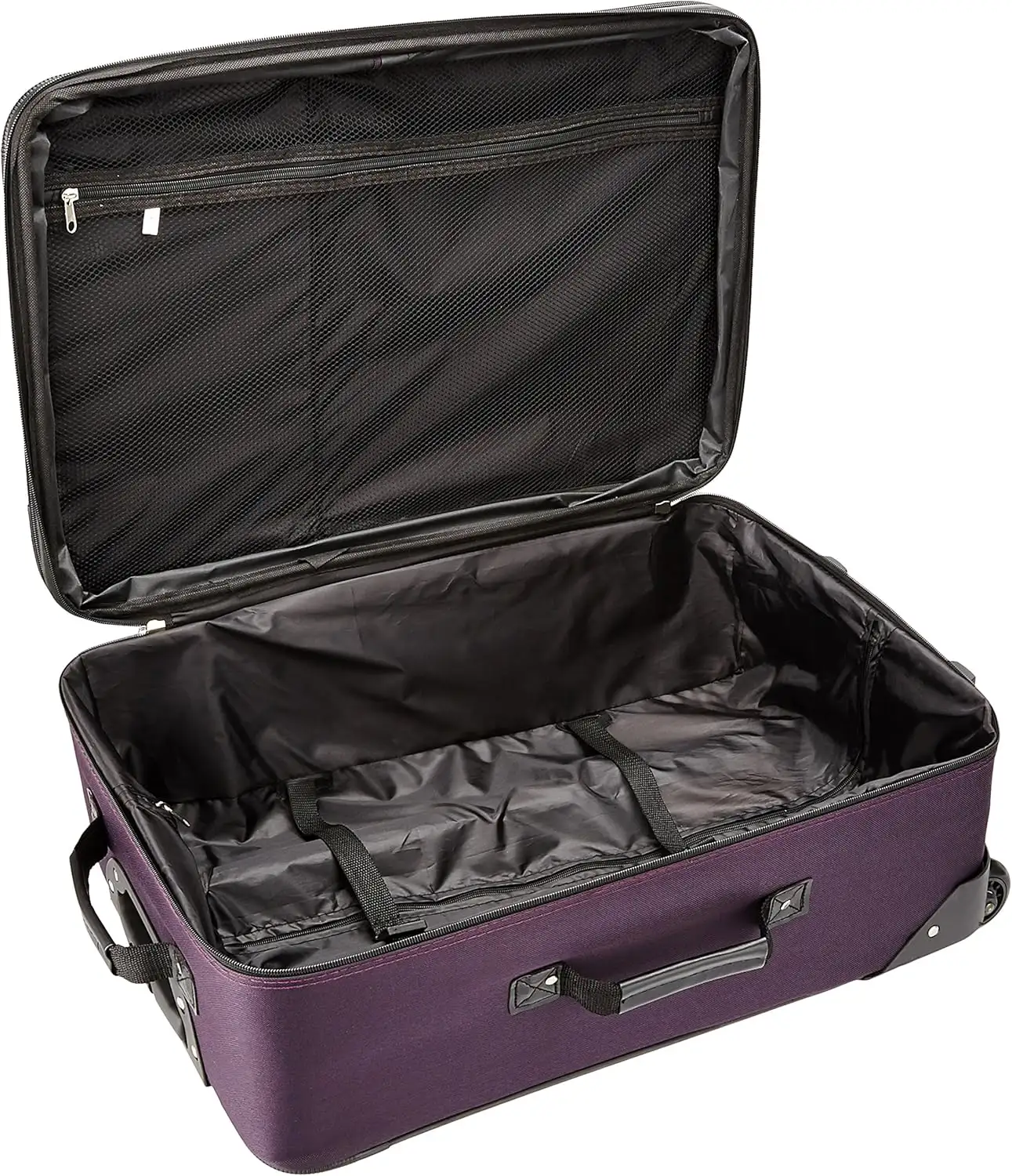 Rockland Fashion Expandable Softside Upright Luggage Set, Purple, 2-Piece (1419) - 913vhQEAHPL._AC_SL1500_